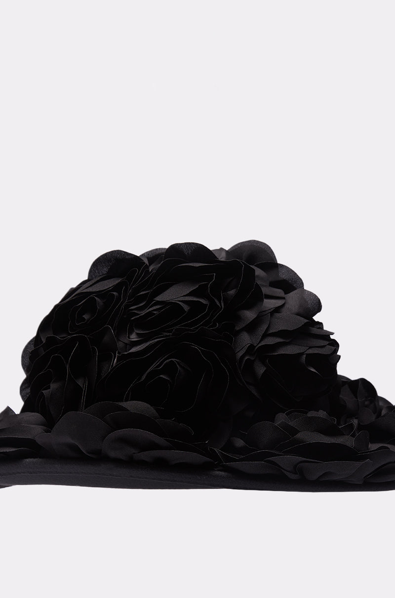 DARK ROSE FLORAL COWBOY HAT