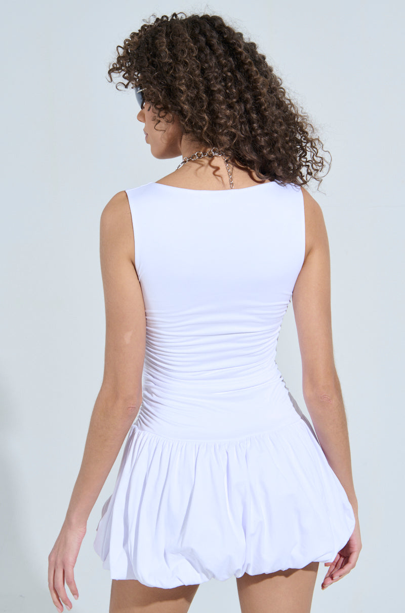 DARLING MINI DRESS IN WHITE