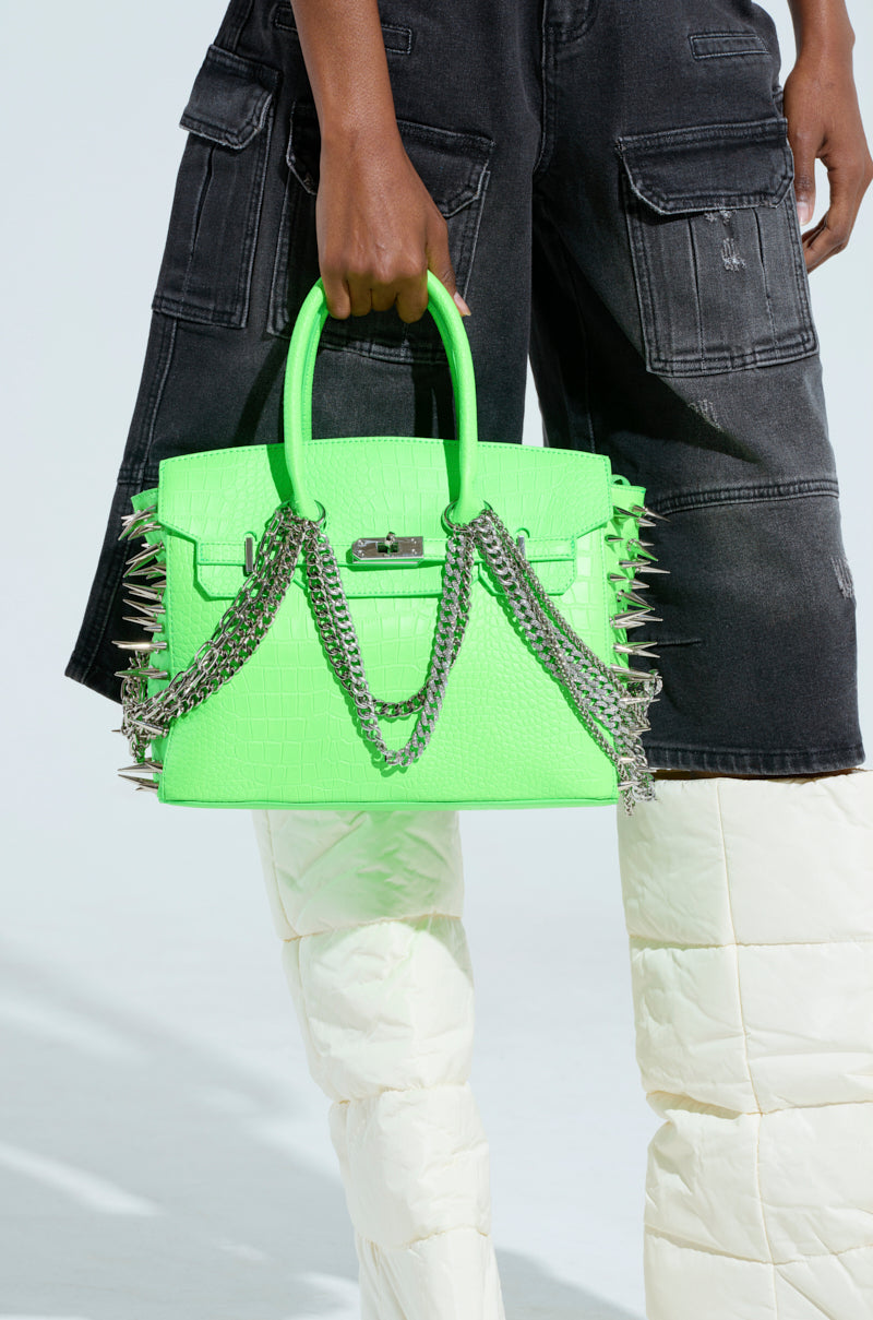 COME SLIDE EMBELLISHED TOTE