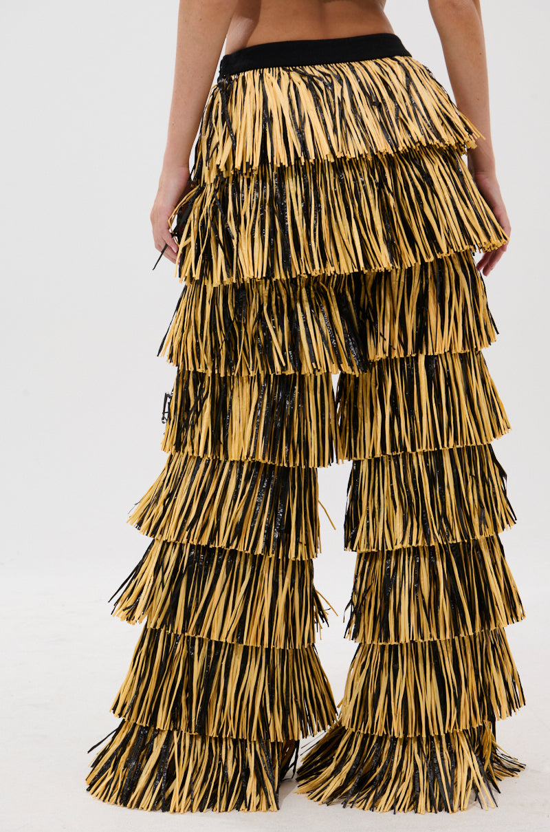 CRAZY FOR YOU STRAW PANTS