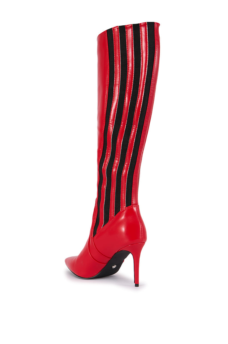 AZALEA WANG CLOUDLESS RED SPORTY BOOT