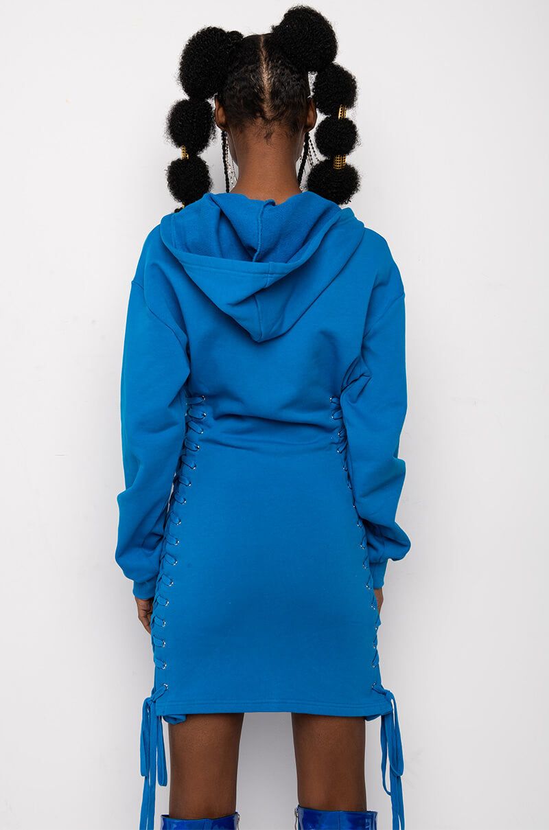 BACK TO BACK HOODIE SWEATSHIRT DRESS