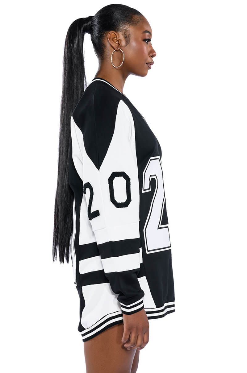BLACK VILLAGE FOUNDATION OVERSIZED DRESS