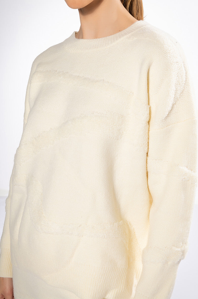 COMIN IN HOT CREW NECK SWEATER