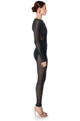 ARCHETYPE MESH KNIT CUTOUT JUMPSUIT